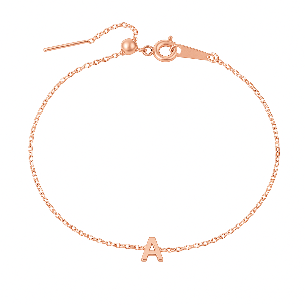 Bracelet initial Vita Signa - Personnalisé et bijou élégant pour toutes les occasions
