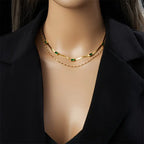 Collier Rétro Double Couche Sorella Gem | Or