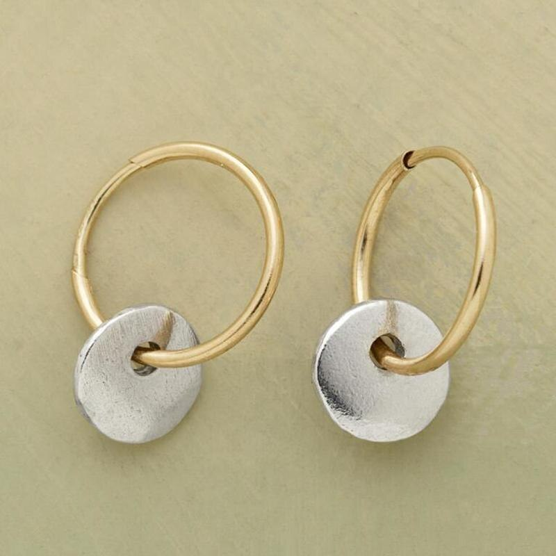 Boucles d'oreilles - Or avec argent