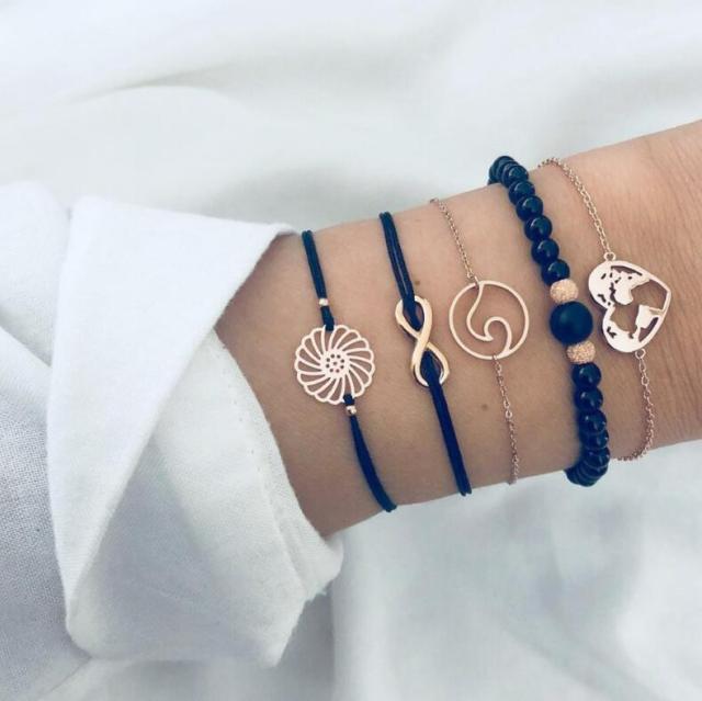 Joy - Ensemble exclusif de 5 bracelets de haute qualité