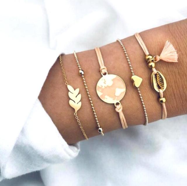 Joy - Ensemble exclusif de 5 bracelets de haute qualité