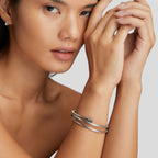 Bracelet en argent torsadé